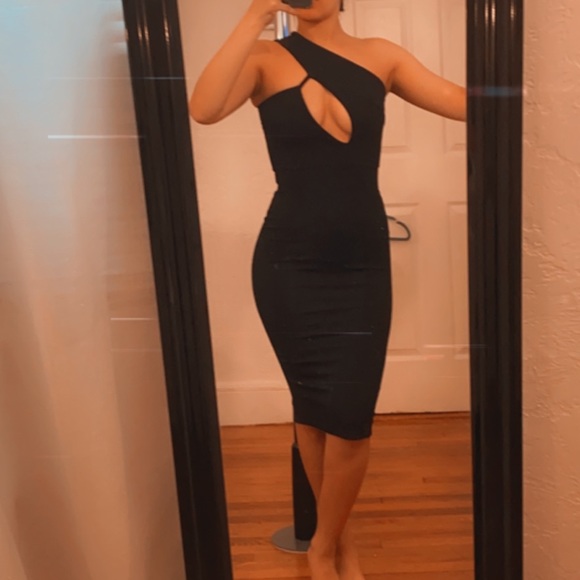 One shoulder midi dress - Picture 1 of 5